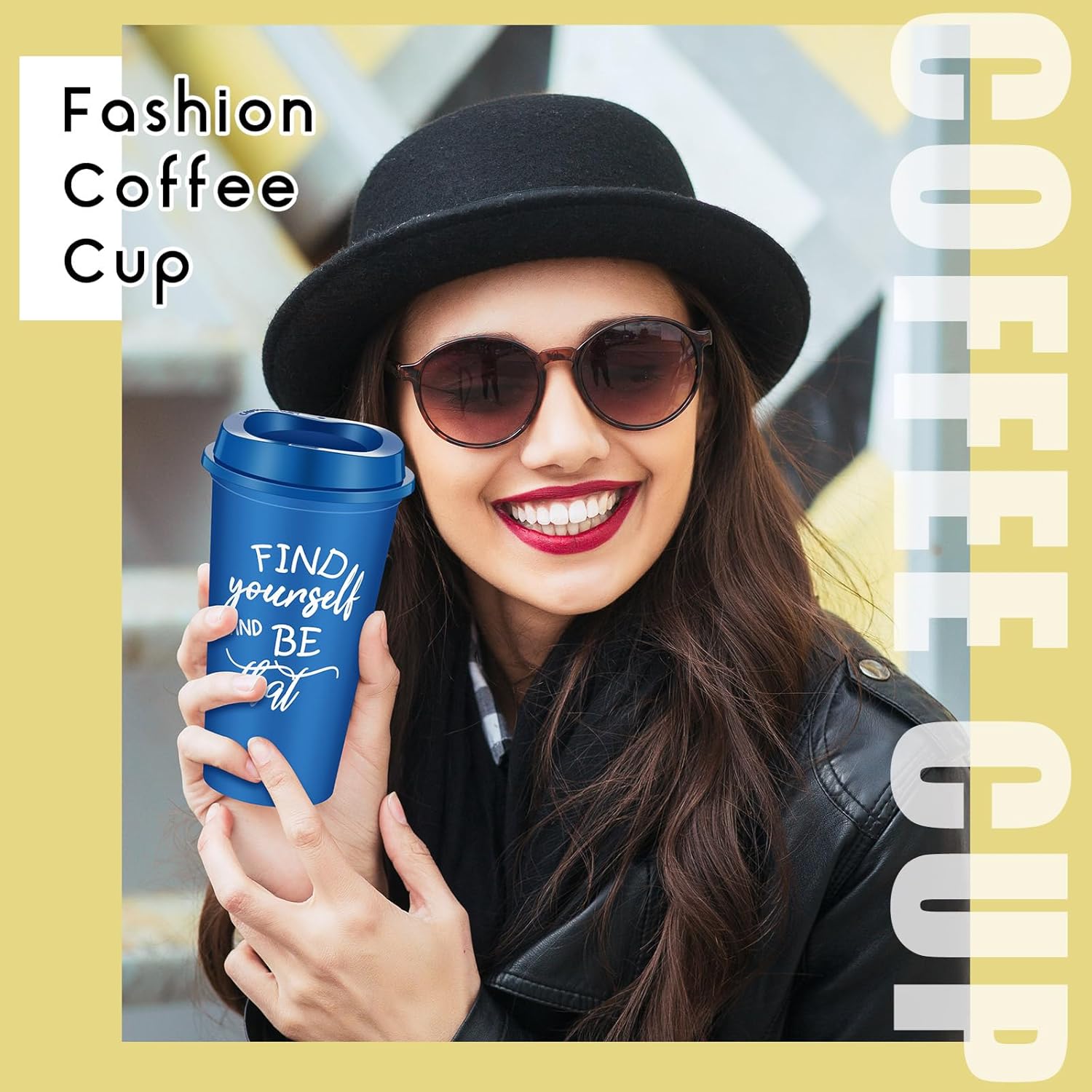 12 Pcs Inspirational Gifts for Employee Coworkers Staff Teammate, 16oz Reusable Plastic Coffee Cups with Positive Sayings, Bundle Gifts for Woman Man Coworker (Bright Color,Inspirational) - Image 7