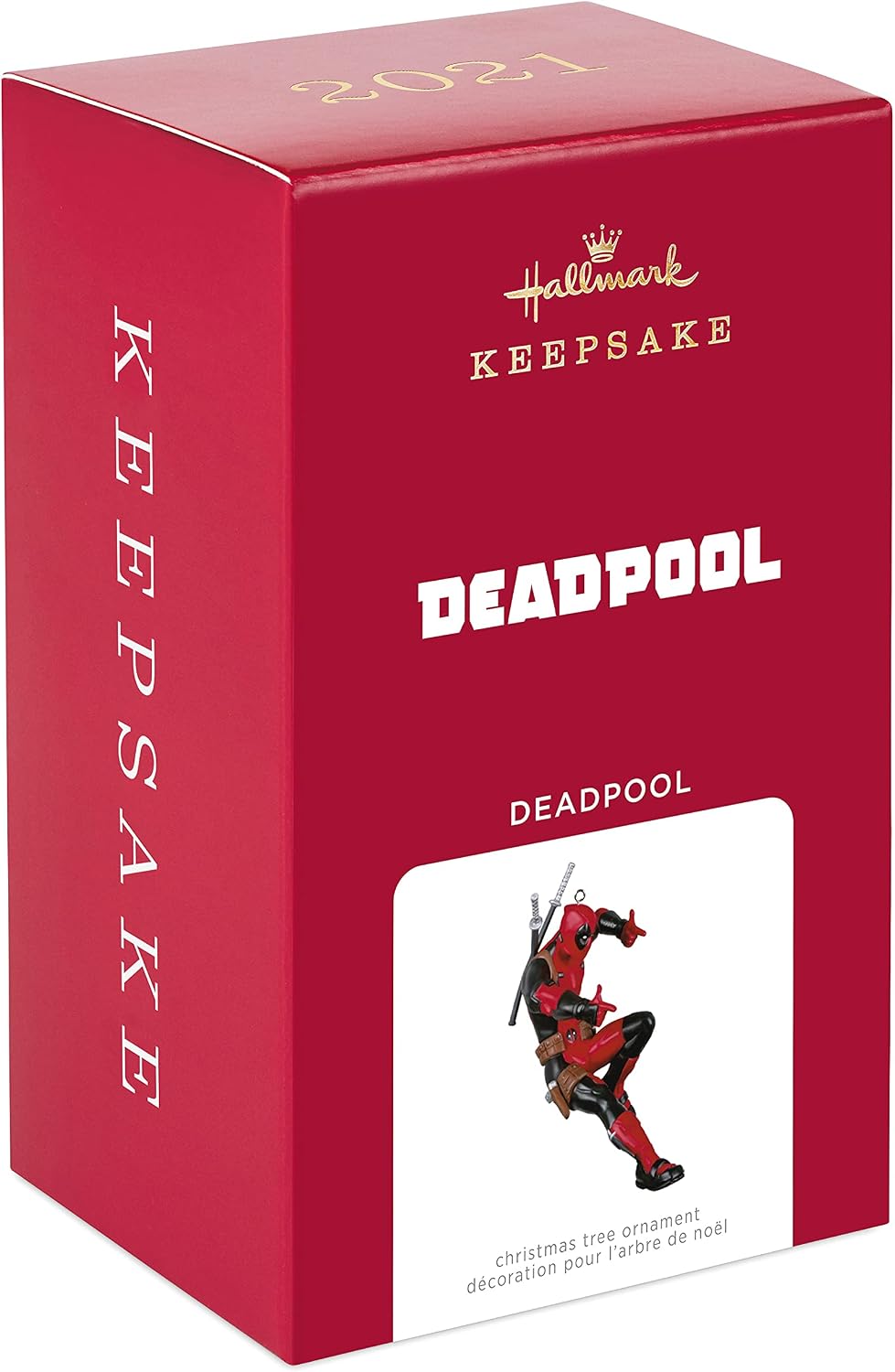 Hallmark Keepsake Christmas Ornament 2021, Marvel Deadpool