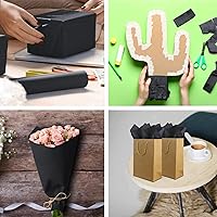 Vista 4 de Jkopsnr 100 hojas de papel de seda negro de 20 x 14 pulgadas, papel de seda para bolsas de regalo, papel de seda a granel para manualidades