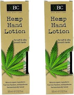 XBC Hemp Hand Lotion Infused with Essential Fatty Acid for Healthier Skin - Pack of 2