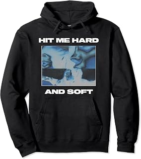 Official Billie Eilish HIT ME HARD AND SOFT Inverted Black Pullover Hoodie