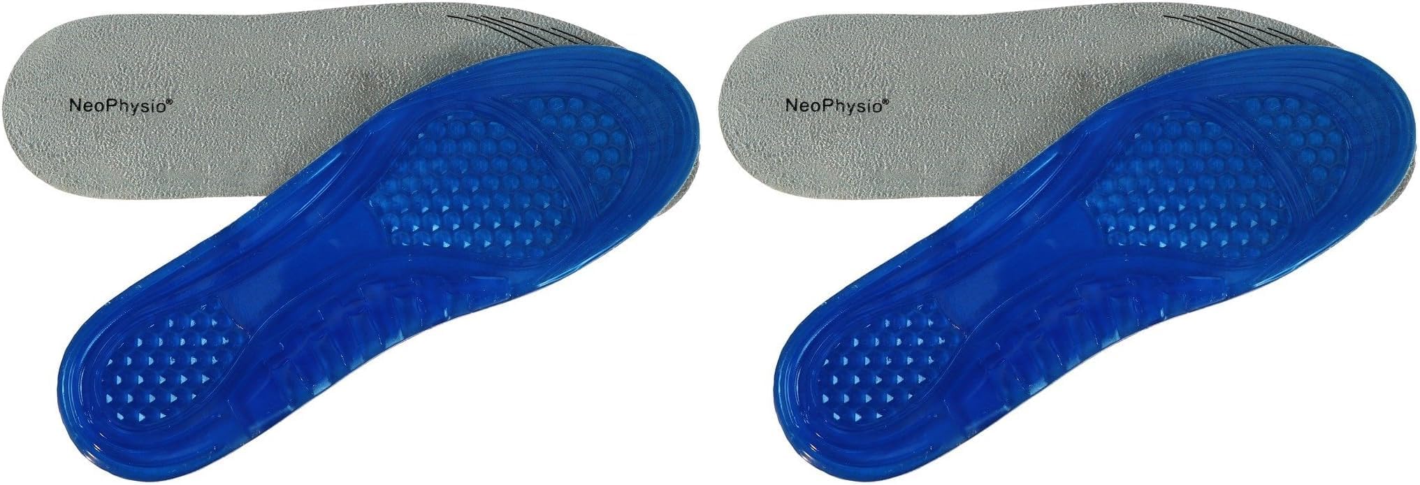 Shock Absorbing Gel Insoles for Shoes & Boots. Great for Heel Pain, Plantar Fasciitis, Arthritis, Running, Cycling, Sports, Work. Unisex, for Men and Women.