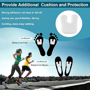 U Shape Metatarsal Foot Pads for Women Callus Cushions 24 Pcs
