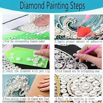 Amazon.com: GEMFAMILY 5D Diamond Art Pearl Painting Kits for