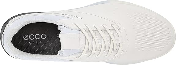 Overall, the ECCO Men's S-Three Gore-tex Golf Shoe is a top-of-the-line option for golfers looking for a high-quality shoe that combines performance, comfort, and style. The waterproof protection, comfortable fit, and durable construction make it a reliable choice for golfers of all skill levels. Whether you're walking the course or riding in a cart, the S-Three Golf Shoe will keep you looking and feeling your best on the course. Description by ChatGPT.