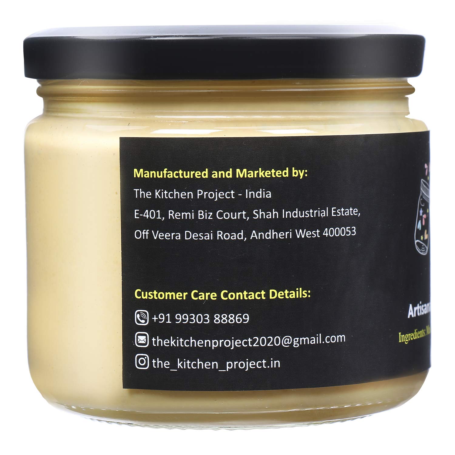 The Kitchen Project, Artisanal Yellow Mustard Spread Jar - 300 Grams. Delicious Homemade Authentic Mustard with a Strong bite. - Image 2 thumbnail