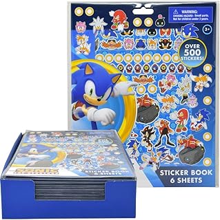 Sonic The Hedgehog Stickers Book Sheets (Sonic 500)