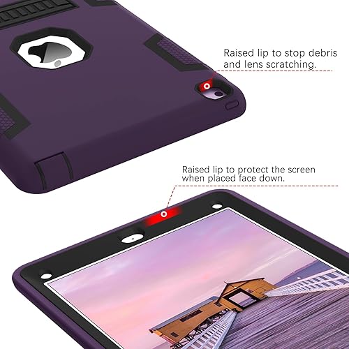 Miniatura 5 de BENTOBEN Funda para iPad Air 2, iPad Air de 2 generación, 3 en 1, resistente a prueba de golpes, soporte protector para niños, niñas, mujeres,