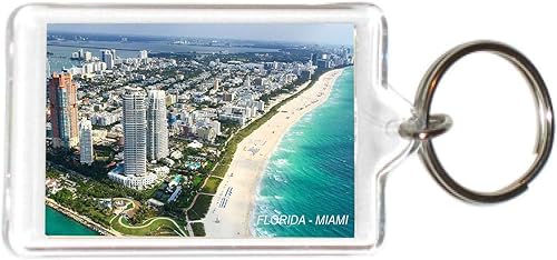 Florida USA United States Acrílico Llaveros Llaveros Titulares - 6