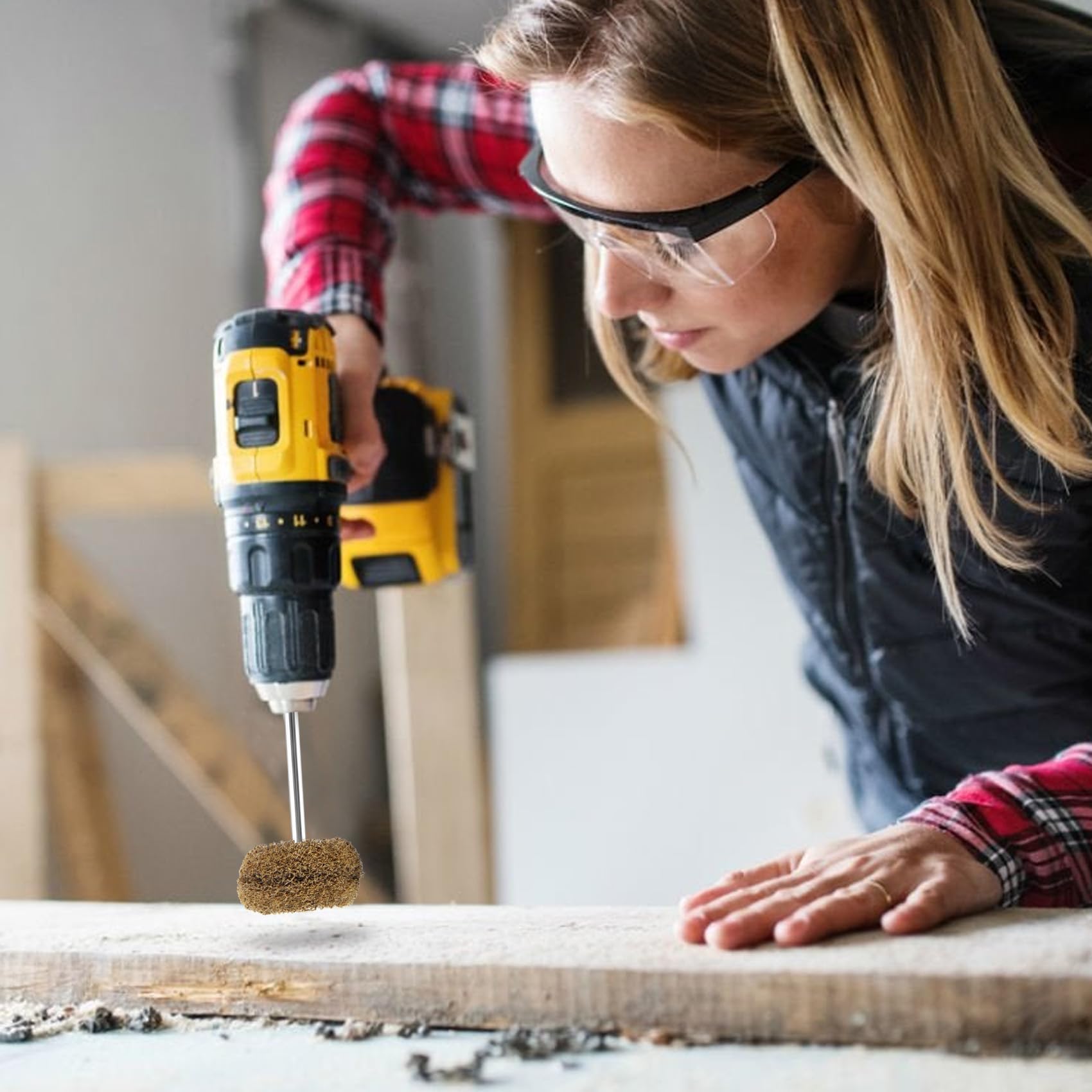 50 Pz Mini Testa Di Rettifica In Nylon Spazzola Per Lucidatura Tampone Abrasivo Ruota Di Lucidatura Bava Per Utensili Rotanti/Polacatori/Forello A Mano