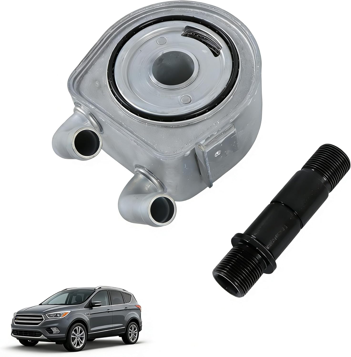 1S7E6A642CC Engine Oil Cooler Replacement for Ford Escape 2001-2007 Mercury Marine 2005-2007 3.0L