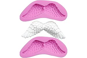 Angel Wing Silicone Resin Molds 2 Pieces with Hole