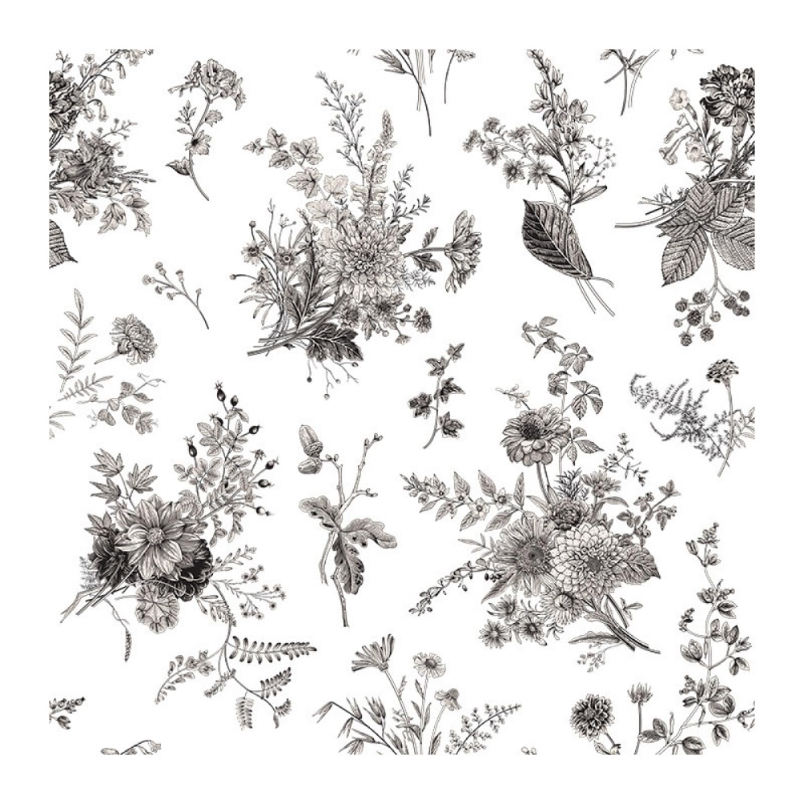 Fensterfolie Blickdicht 90x200CM Retro Blumen Statisch Selbsthaftend Dekorative Folie, Abnehmbare Glasfolien Anti-UV, für Badezimmer küche