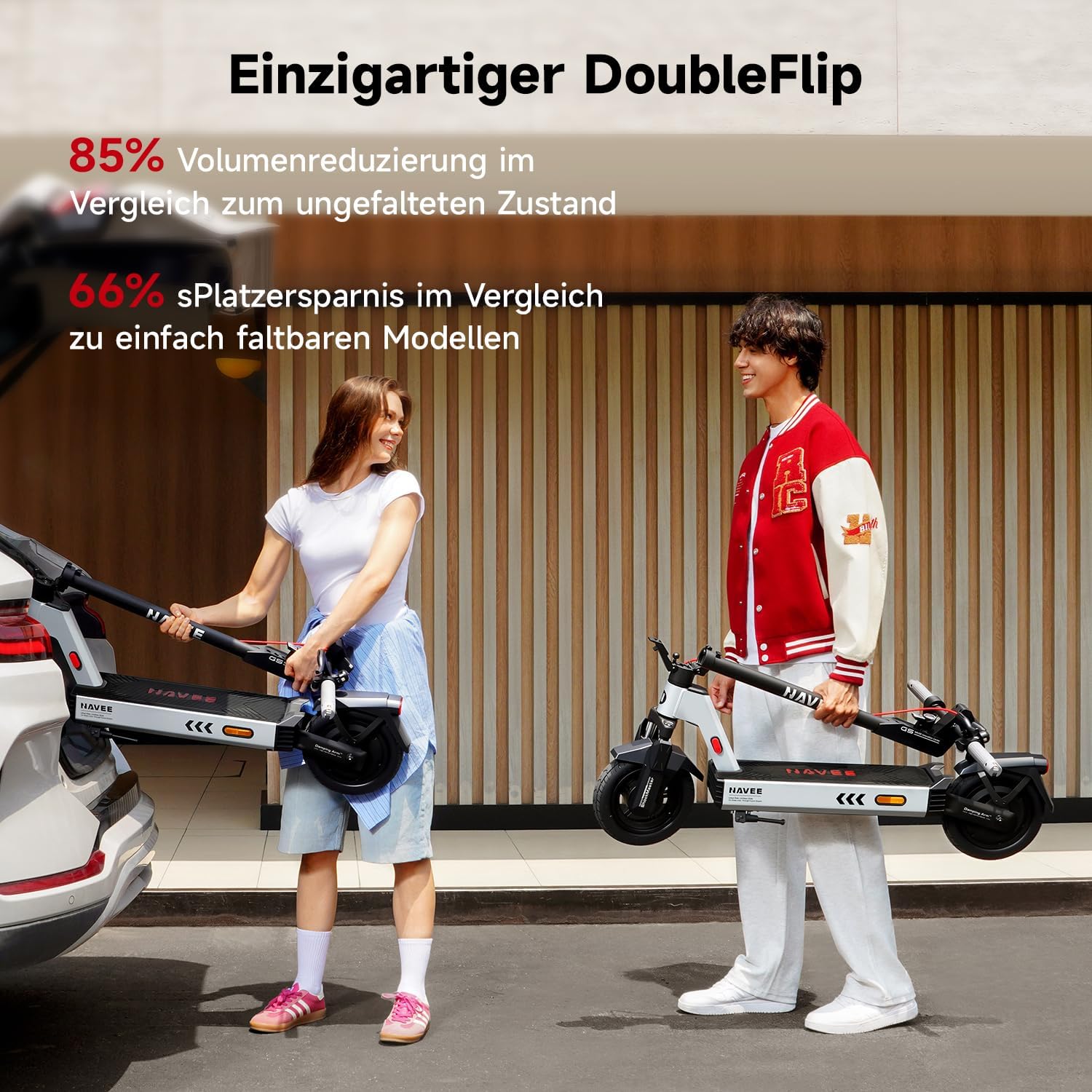 NAVEE G5 MAX E-Scooter mit Straßenzulassung - 70 km reichweite, 20 km/h, 120 kg tragkraft, 24° Steigung, ipx5 wasserdicht, fernentriegelung,4-Zoll-Display, find My & navee app, dual Suspension System