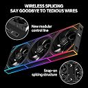 Thermalright TL-M12QR 120mm ARGB Reverse Case Fan, Daisy-Chain | 1500RPM | Silent Computer Fan with Infinite Mirrors on Both Sides(Black) gallery image