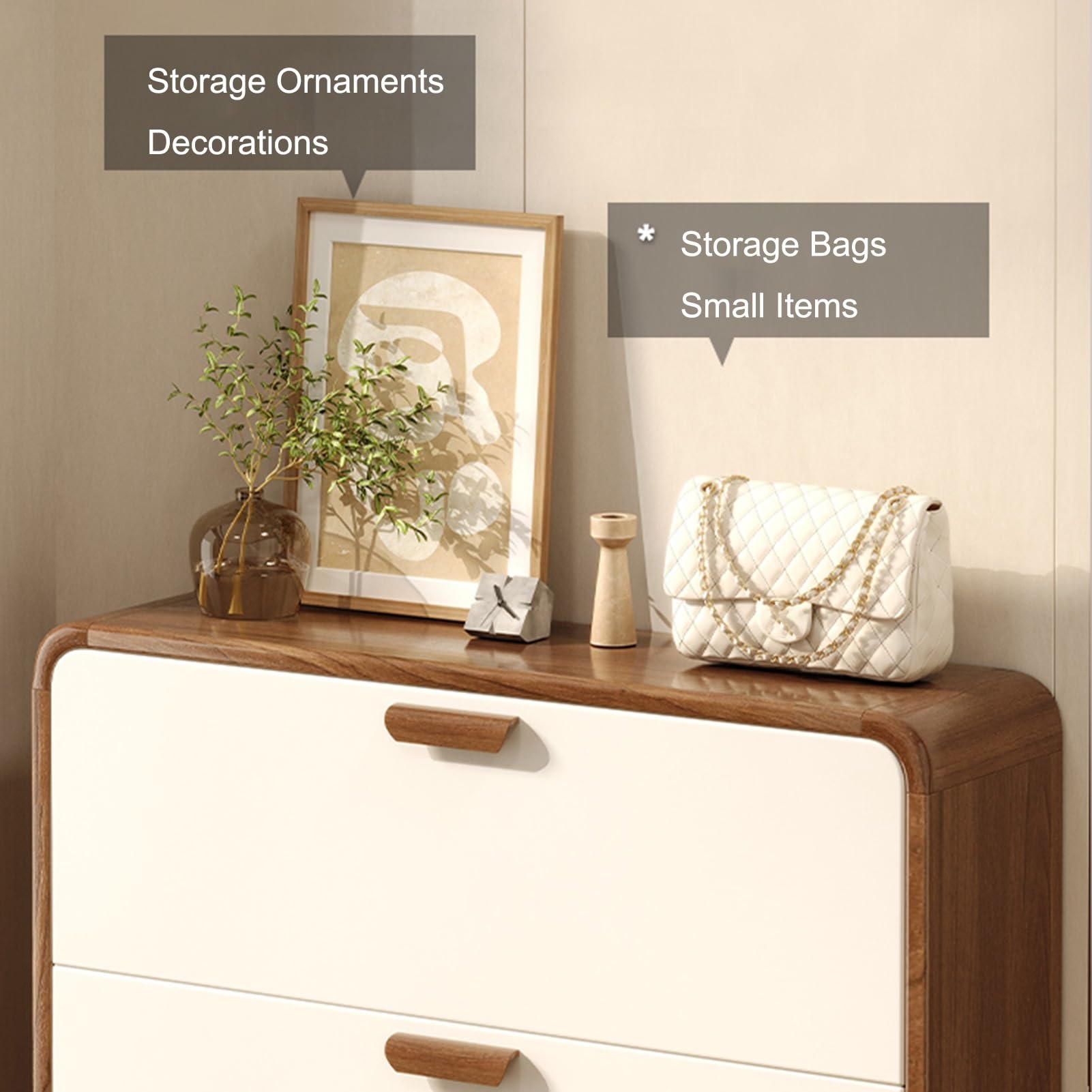 Schuhschrank Mit 3/6 Klappen, Multifunktional Schuhablage Schuhaufbewahrung, Schuhschränke für Flur Oder Eingangsbereich, für Flur, Wohnzimmer, Schlafzimmer(119x60x24cm/46.9x23.6x9.4in)