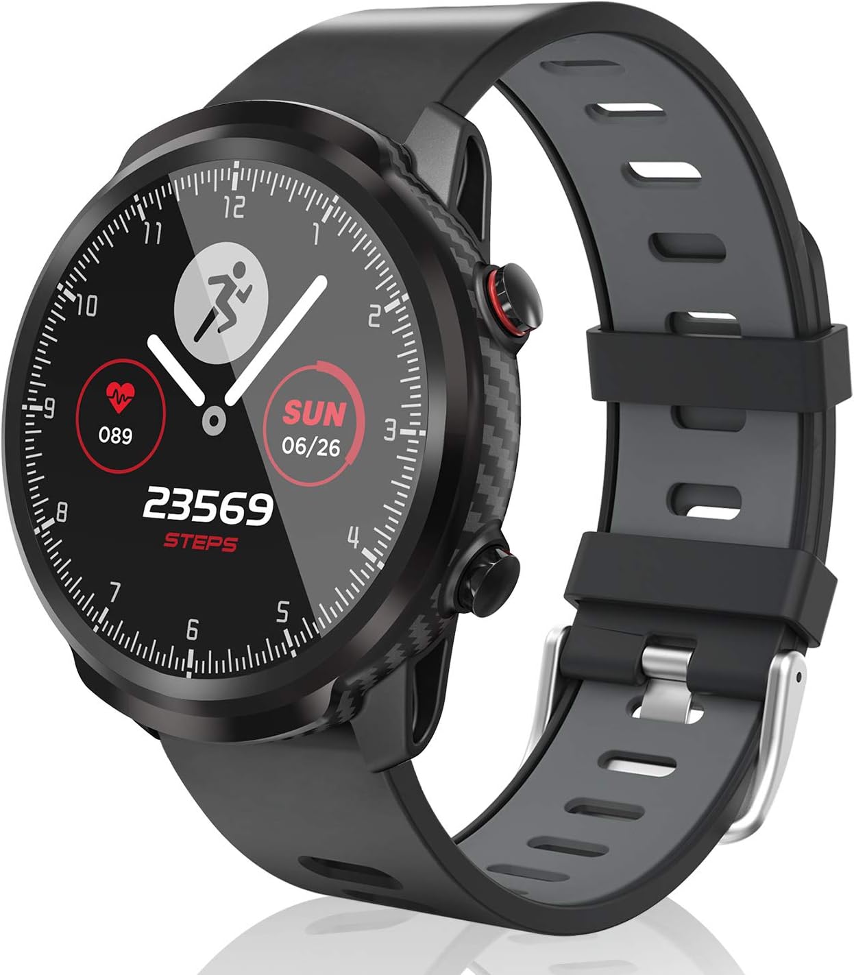 CatShin Smart Watch,Smartwatch with 1.3" Touch Screen, Fitness Tracker Step Counter, Activity Tracker with Blood Oxygen Monitor for Android/iOS, IP67 Waterproof Sport Watch for Women and Men