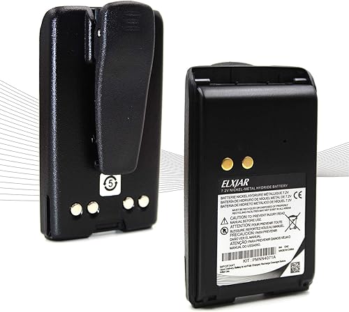 Batería de repuesto Ni-MH de 7.2 V 1800 mAh para Motorola MagOne BPR40 A8 PMNN4071 PMNN4071A PMNN4071AR Walkie Talkies con clip para cinturón