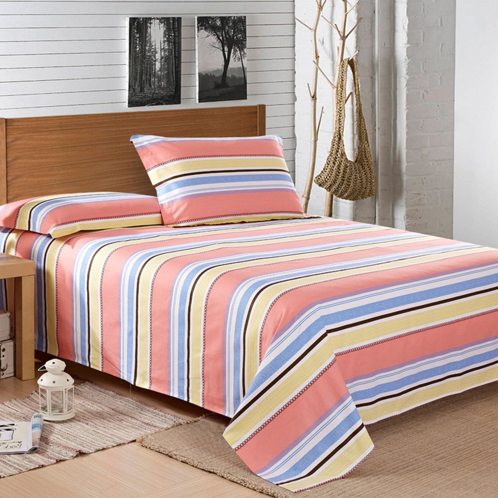 Abrasif / Grattages pur coton double draps lit 160x230cm drap plat respirant