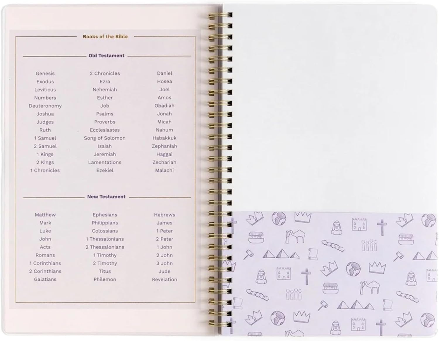 Lilac Notebook with Maps - Bible Journal for Women, Sermon Notes, Christian Notebook Journals, Christian Gifts for Church Members, Bible Study Group, Church Families