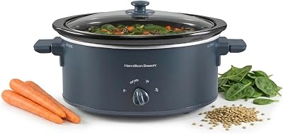 Hamilton Beach 6-Quart Slow Cooker (Folding Handles)
