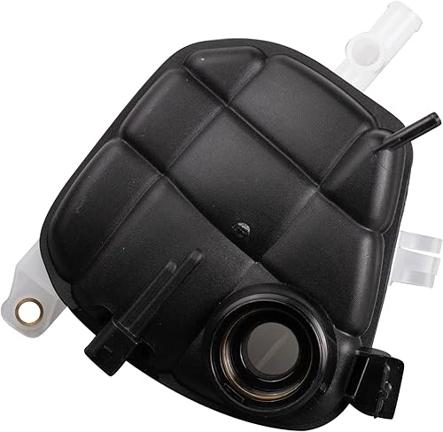 Vista 153 de TRQ Botella de desbordamiento del tanque de expansión del depósito de refrigerante del radiador compatible con Porsche Macan 2015-2018