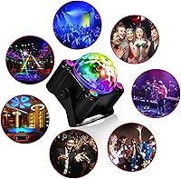Vista 18 de RAHAN LED Earrings Disco Ball 16 Colors Light,Rechargeable Light Projecting Light up Earrings for Women Dance Party Halloween Costume Accessories