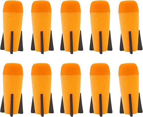 BOROLA Lanzador de cohetes de espuma relleno de misiles compatible con Nerf N-Strike Elite Series