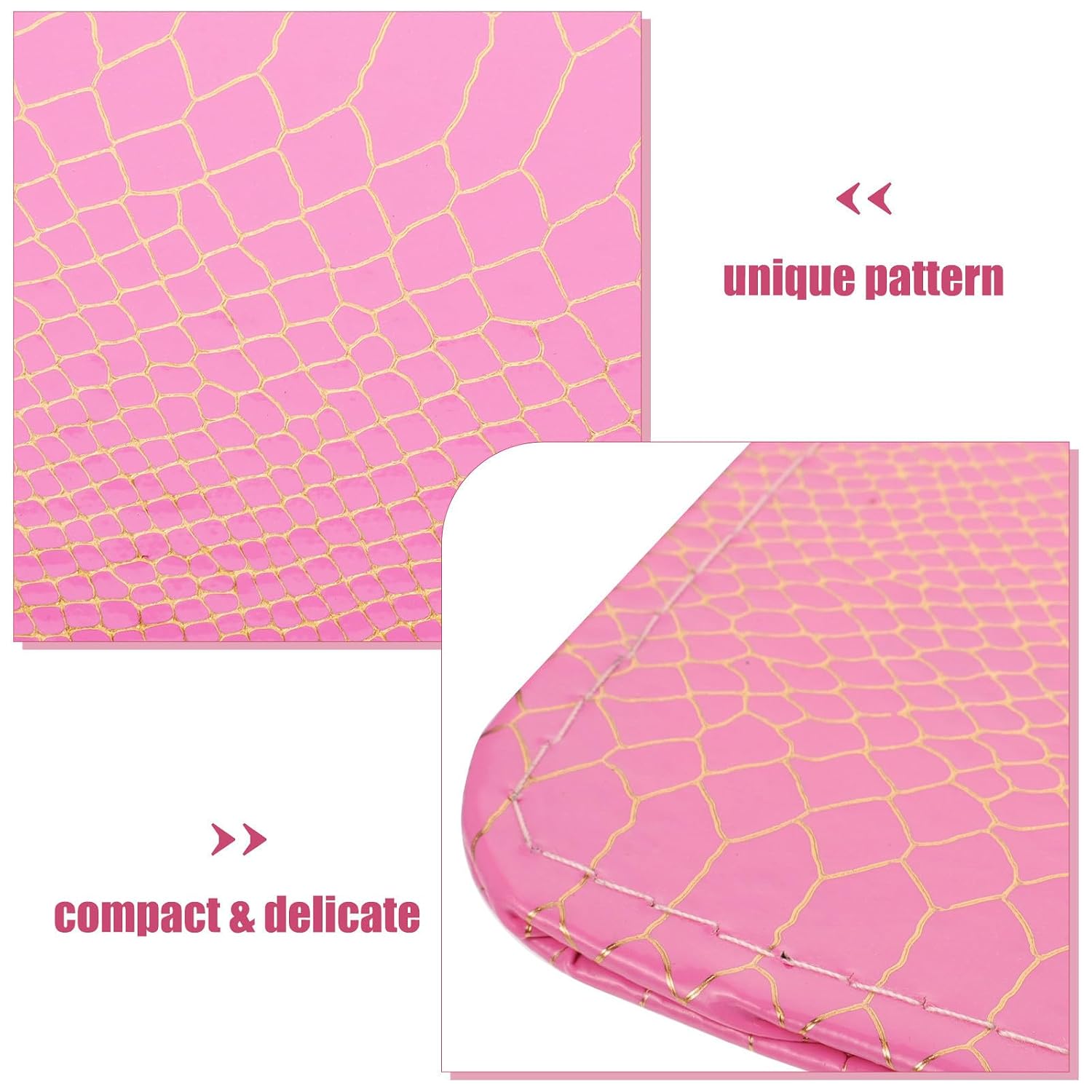 Balacoo Lightweight Washable Pu Leather Nail Art Hand Rest Pillow with Sponge Cushion for Salon and Home Use Stylish Pink Manicure Arm Rest Support