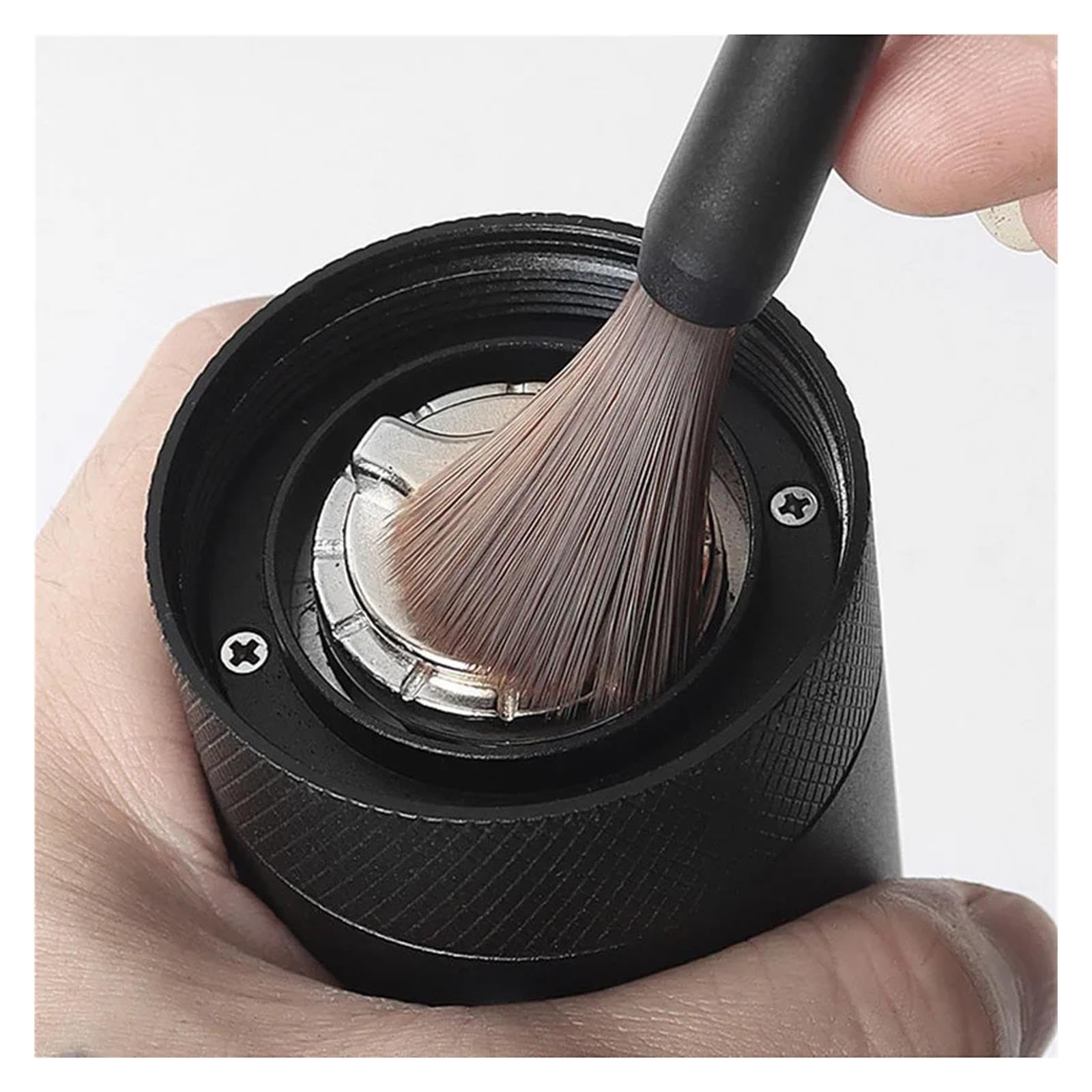 Spazzola pulizia caffe, setole morbide manico lungo, 13.5cm