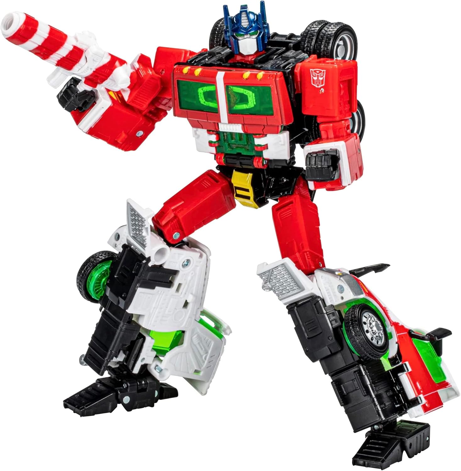 Generations Transformers Holiday Optimus Prime Collectible Edition F8055 Ages 8 and Up,Green-tinted