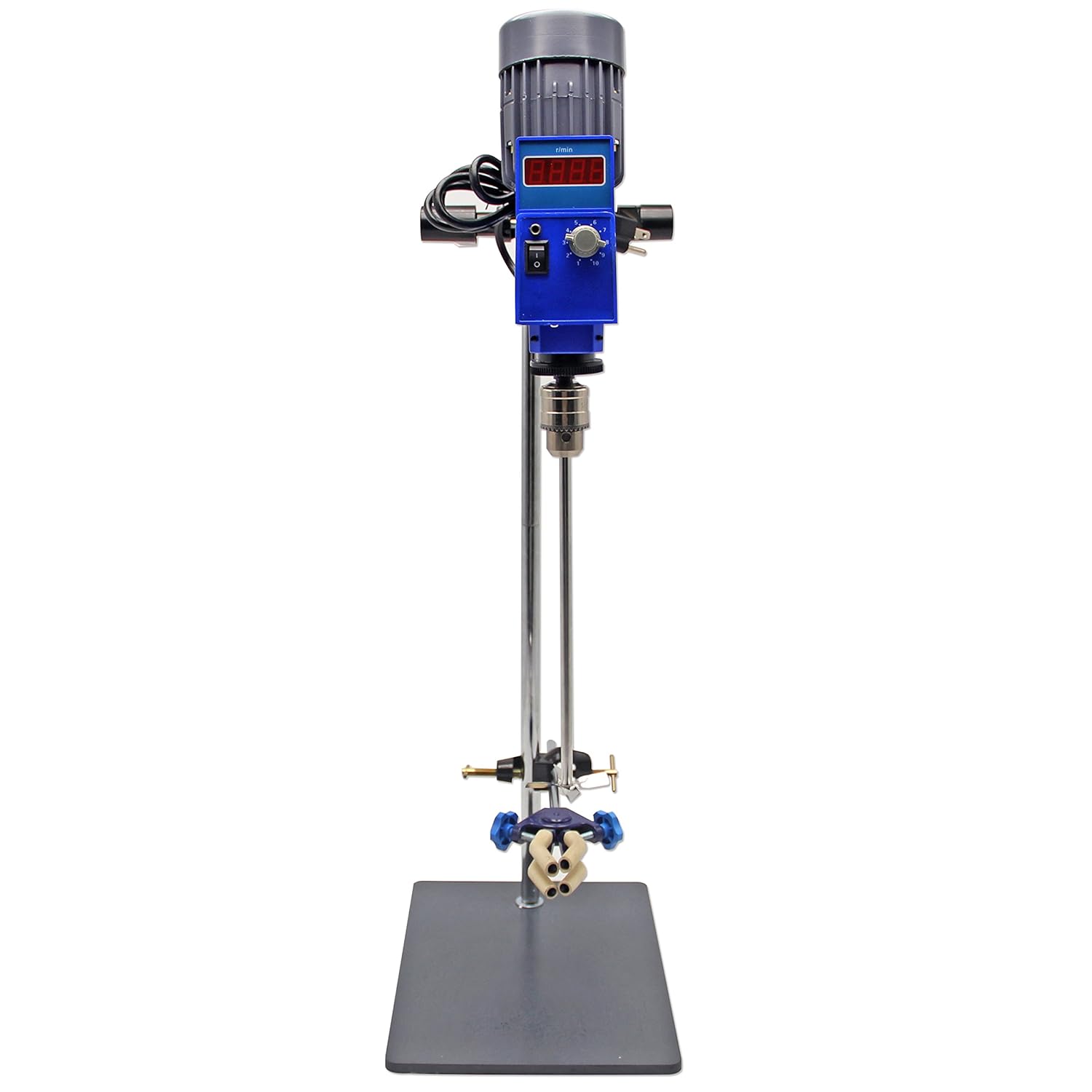 CGOLDENWALL Digital Display Overhead Stirrer Laboratory Mixer Powerful Lab stirrer with Stirring Rod and Stand 2000RPM 20L 10000 mpas GZ-120S