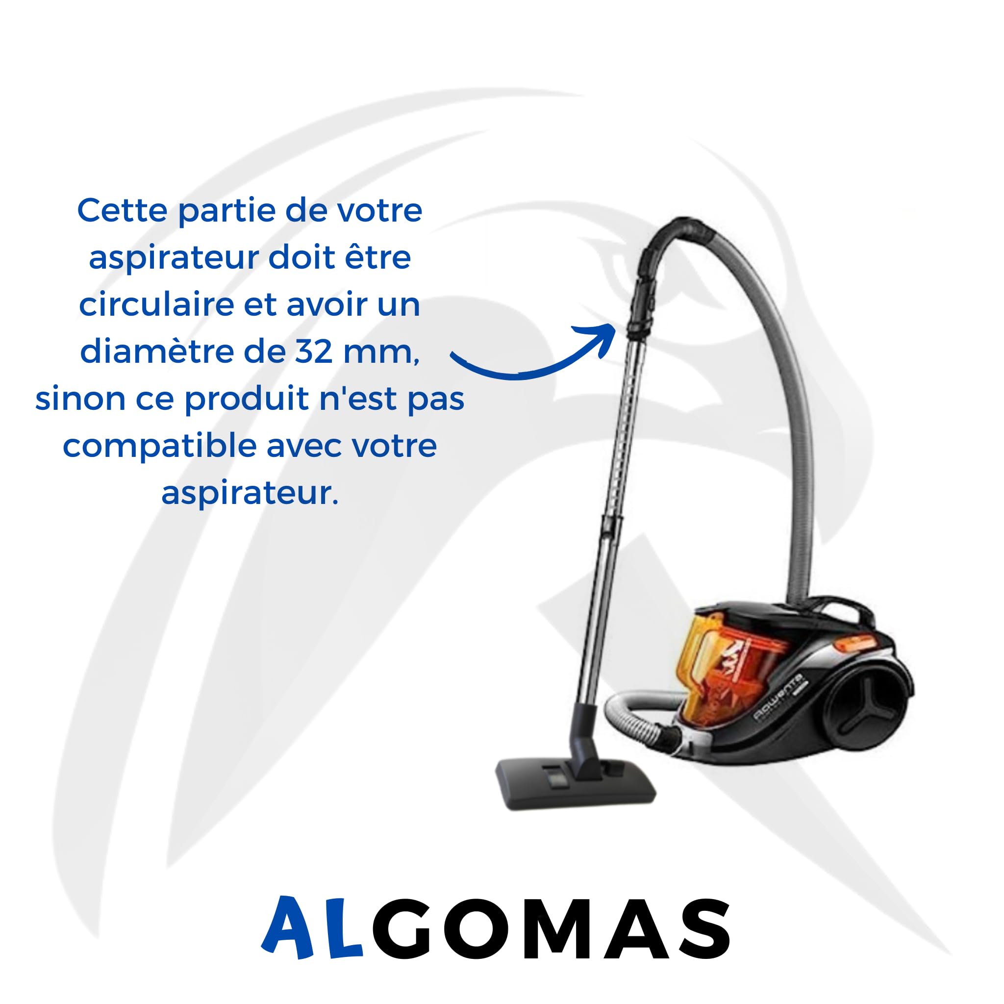 ALGOMAS® Pack universel aspirateur | 32 mm de diamètre | tube et brosse multi-surfaces