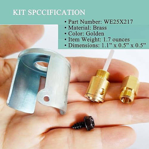 Miniatura 5 de GE LP Kit de conversión WE25X217 para GE Hotpoint General Electric Gas Dryer, 20KBTU de gas natural a gas LP, pieza de repuesto de propano líquido