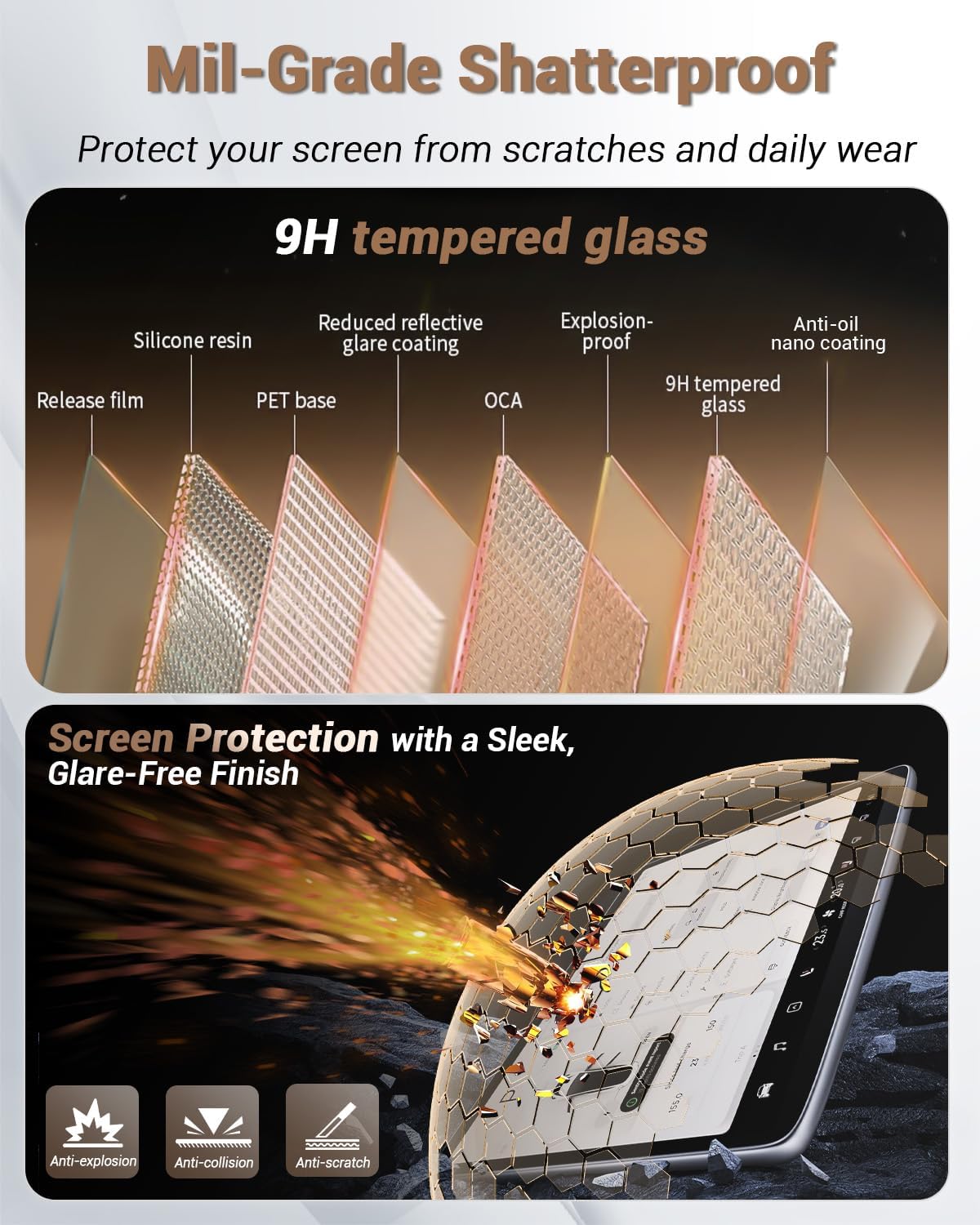 (2Pack) 2026 GMC Acadia Screen Protector Anti Glare Matte for 2024 2025 2026 GMC Acadia (Elevation/AT4/Denali) 15" Infotainment & 11" Instrument Panel Screen Saver for 2026 GMC Acadia Accessories