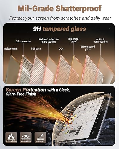 Miniatura 230 de Protector de pantalla para GMC Sierra 1500/2500HD/3500HD (AT4/AT4X/Denali/Denali Ultimate) Protector de pantalla táctil de 13.4 pulgadas y 12.3 Kit