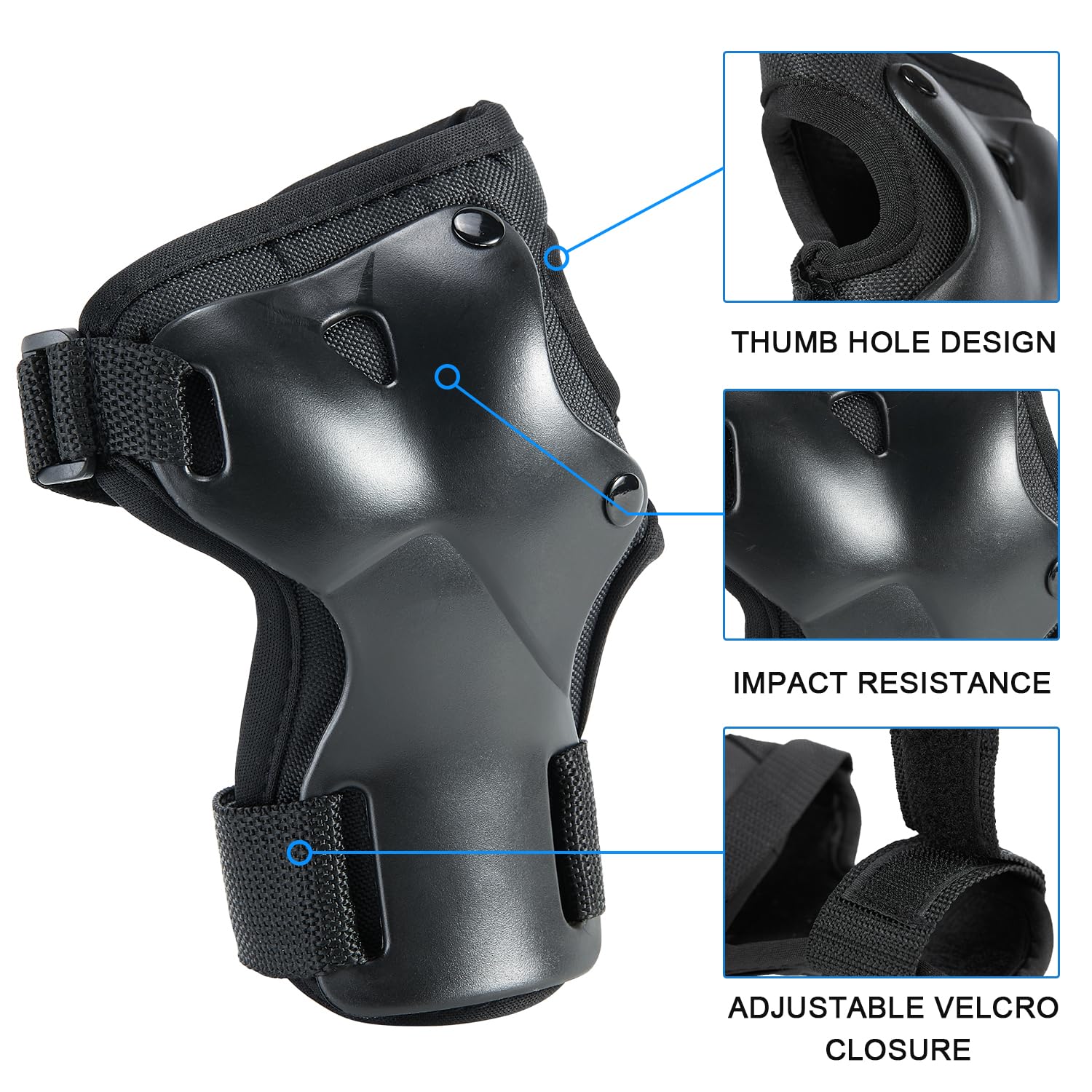 Tanden Wrist Guard Skating Protective Gear Adult and Kids Wrist Guards, Wrist Pads for Skating Skateboarding Snowboarding Ice Skating Wrist Guards