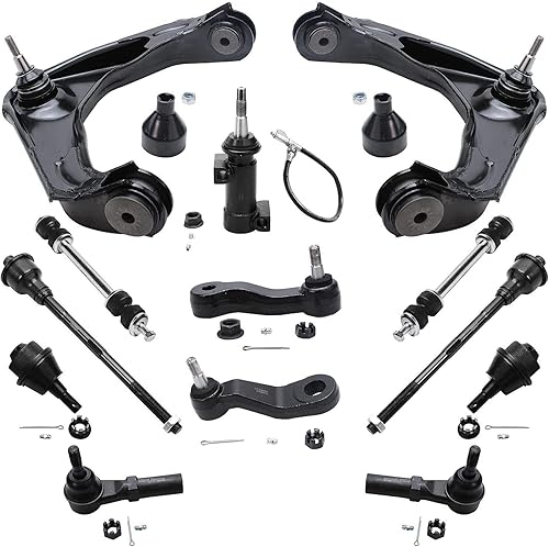 Miniatura 517 de Detroit Axle - Kit de extremo delantero de 14 piezas para Hyundai Tucson 2005-2009 Kia Sportage 2005-2010 2 brazos de control inferiores, 2 rótulas