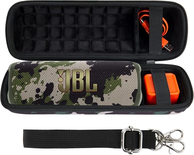 co2CREA Hard Travel Case for JBL flip 6 flip 5 Waterproof Portable Bluetooth Speaker, Case Only