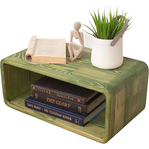 Floating Nightstand Wooden, Bedside Table, Nightstand Shelf, Handmade, Wall Mounted Bedside Shelf, Minimalist and Unique Style (Jakarta)
