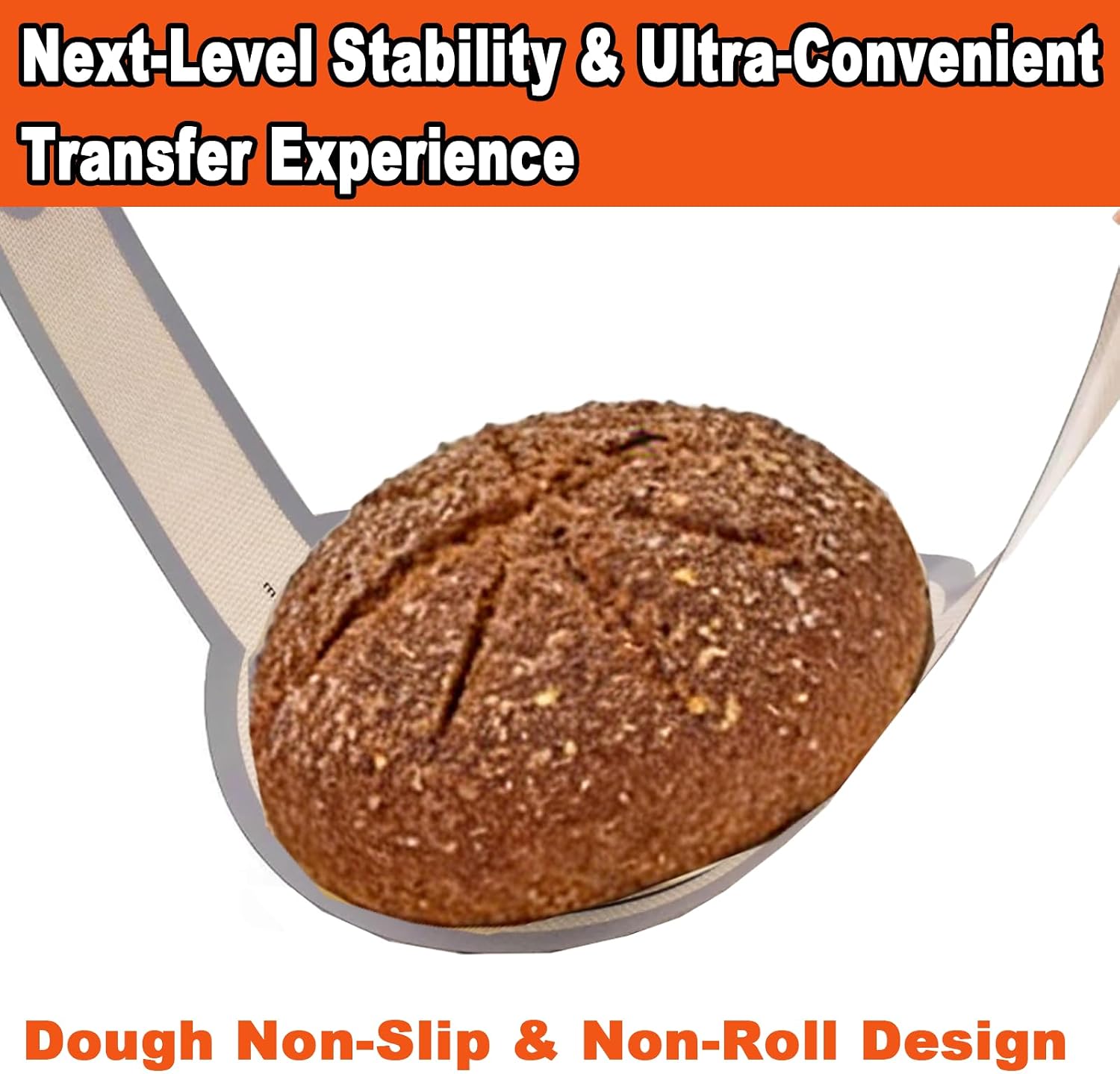 Silicone Dutch Oven Bread Sling - 2-Piece Reusable Non-Stick Baking Mats with Long Handles for Easy Sourdough Transfer, Simple to Clean