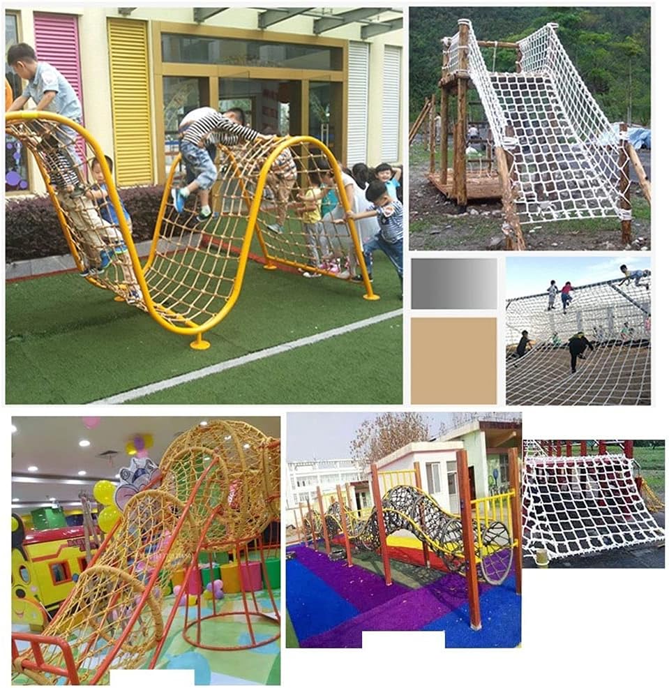 Kids Climbing Frame Net - Durable Polyamide Rope Netting for Outdoor Play, Cargo Climbing, Plant Support, 10x10cm Mesh, 1x2m (3.3x6.6ft) - Ideal for Children's Training