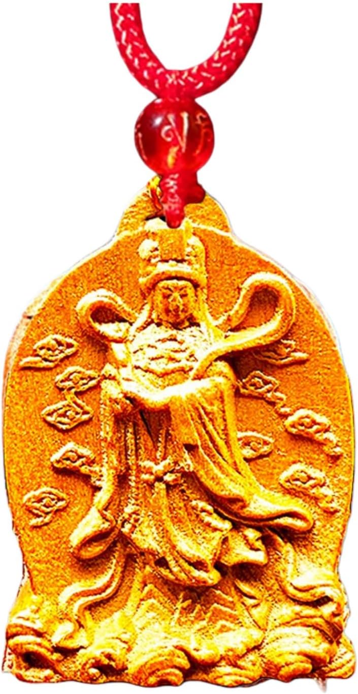 桃木妈祖娘娘吊坠项链钥匙扣汽车挂饰品平安招财纪念品随身保佑 fengshui Chinese Tassel Ornaments-1230