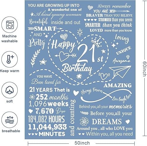 Miniatura 5 de Regalos de cumpleaños número 21 para ella, regalos para mujeres de 21 años, ideas de regalos de cumpleaños de 21 años, regalo de feliz cumpleaños 21