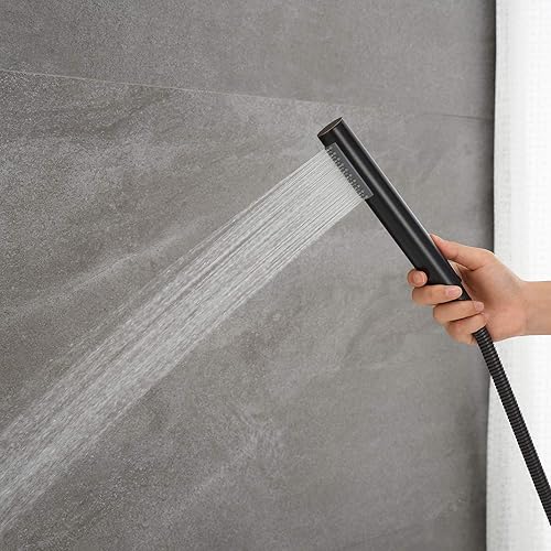 Miniatura 24 de Grifo de bañera independiente, grifos de llenado de bañera, grifos de baño de latón montados en el piso cromado con ducha de mano Cromado,Oro