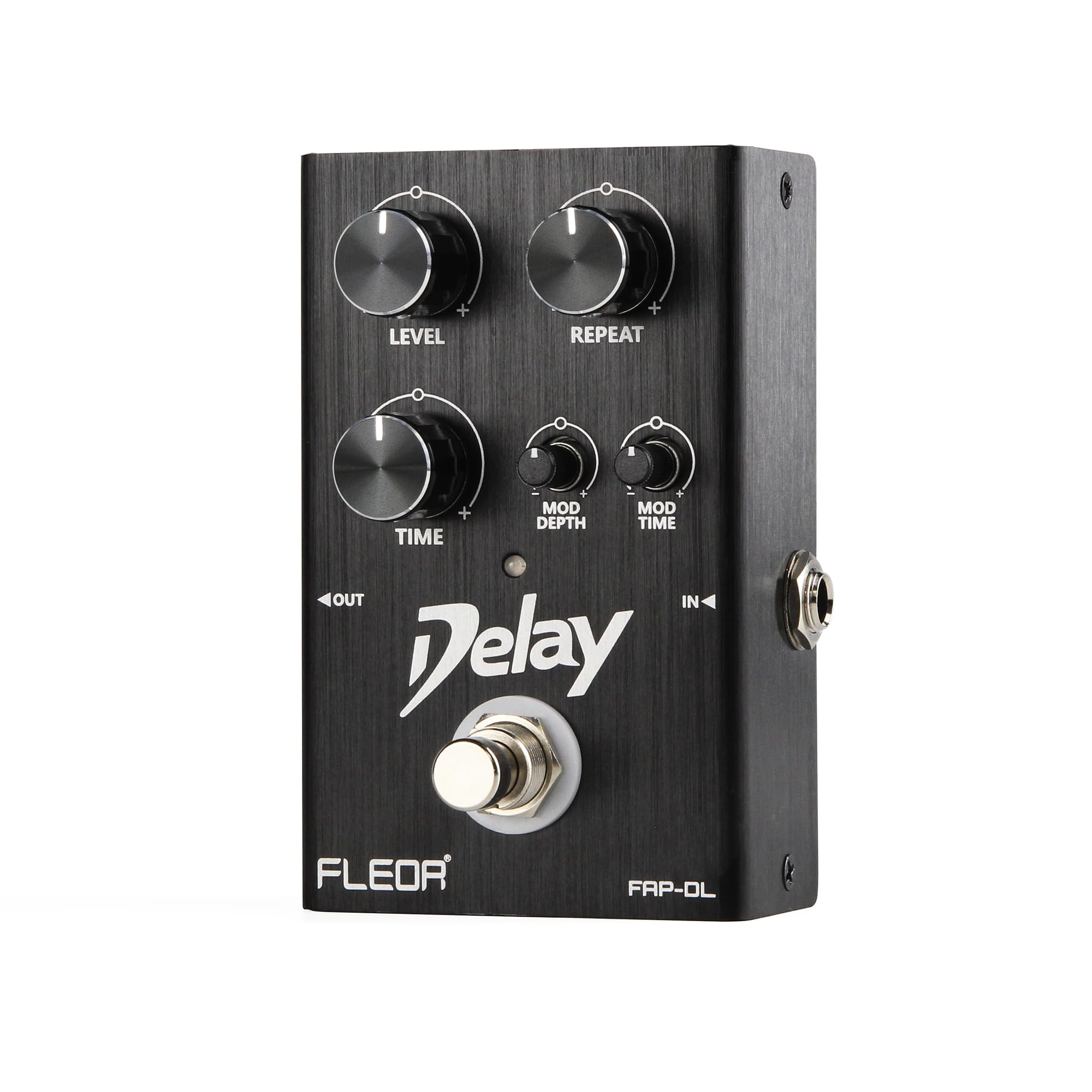 FLEOR Analog-Delay-Pedal mit Modulation, warmen Ambient-Echo-Effekten, True-Bypass-Gitarrenpedal für E-Gitarre, Bass und Synthesizer