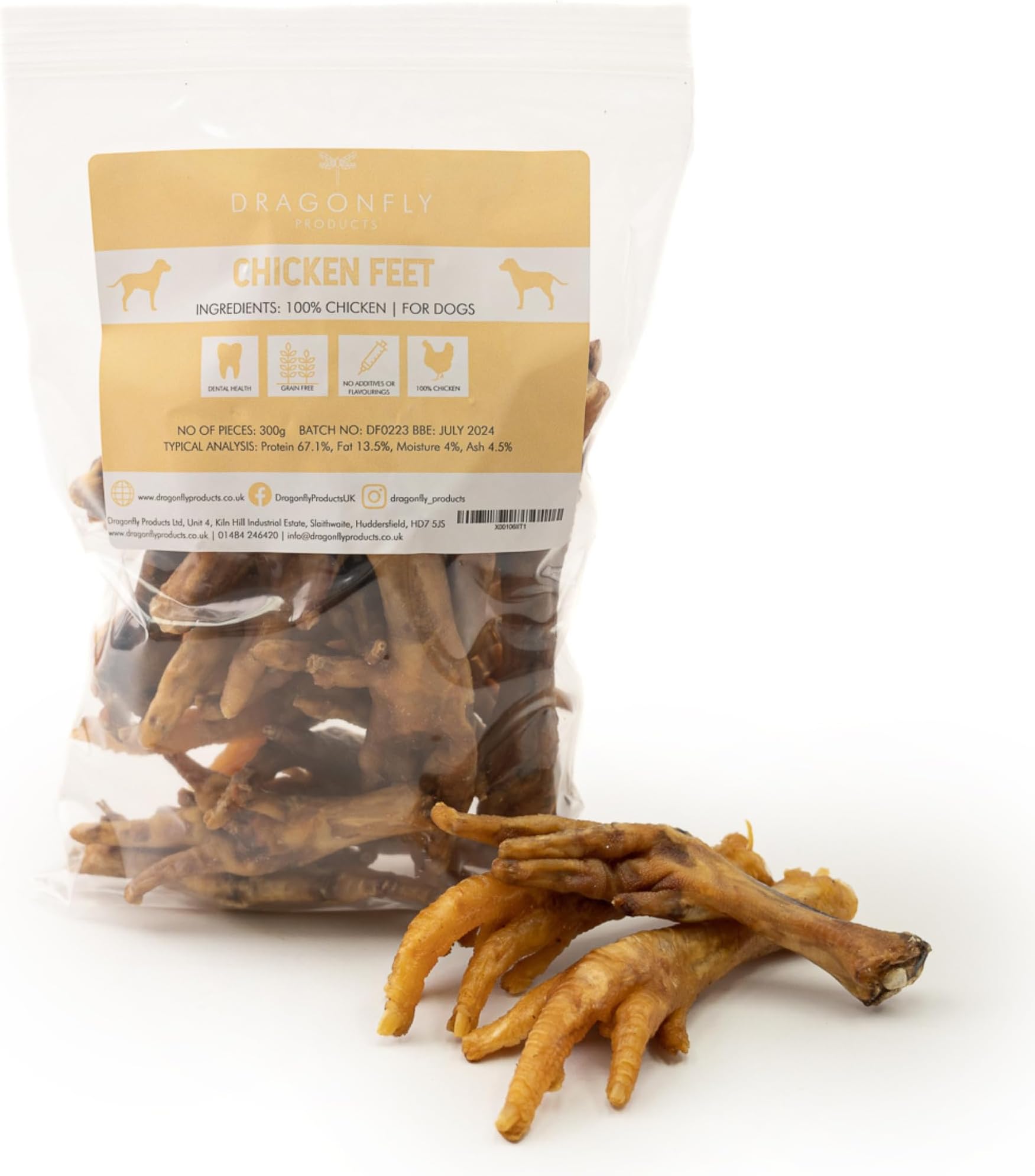 Express Pet Supplies Natural Chicken Feet 2kg Quality Dog Treats