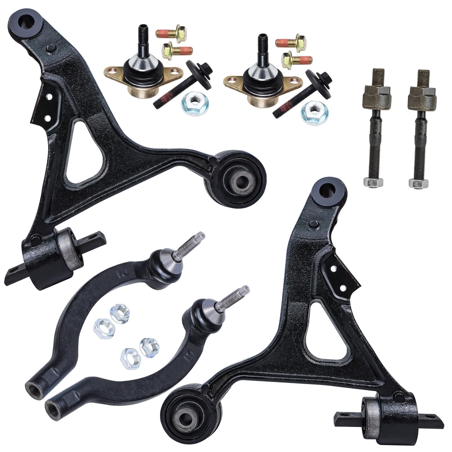 Detroit Axle - FWD Front End Suspension Kit for 2007 Volvo S60, 2 Lower