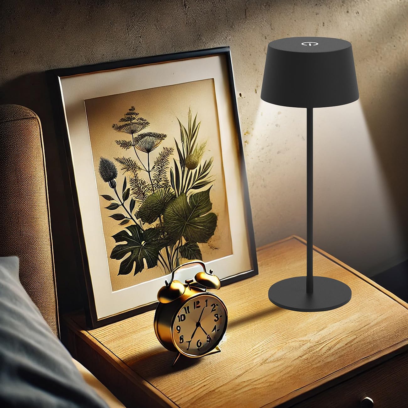Lunartec Tischleuchte USB: 8er-Set LED-Akku-Tischleuchten, 150 lm, warmweiß, dimmbar, IP44 (Touch Tischlampe, Tischlampe kabellos dimmbar, Akkus)