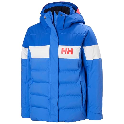 Helly-Hansen Jr Diamond Jacket - Waterproof, Insulated Junior Unisex Winter Coat, Breathable & Durable Youth Outerwear, 554 Ultra Blue - 14